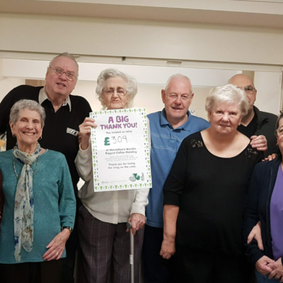 Pictured are residents from Pendrell Court, Codsall and their retirement living officer, Sharon Allen.