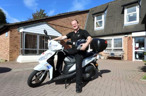 Delivering care on two wheels